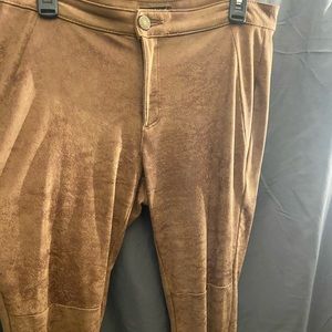 Suede pant